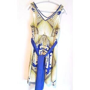 Silk Edme & Esyllte Anthropologie Kerchief Art Nouveau Sleeveless Dress Small